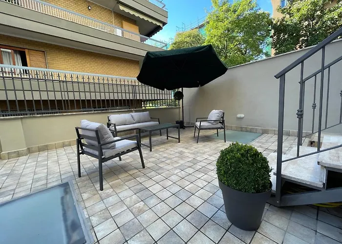 Noh Irnerio Modern 2 Bdr Apt Huge Private Terrace Rzym, Włochy