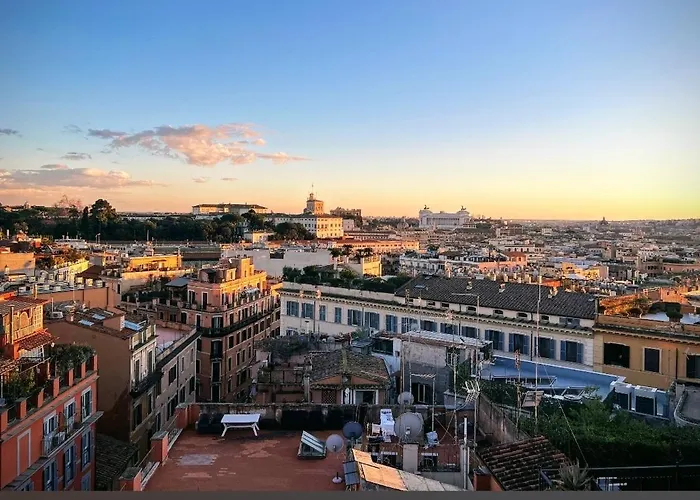 Spanish Steps Rome View, Italia