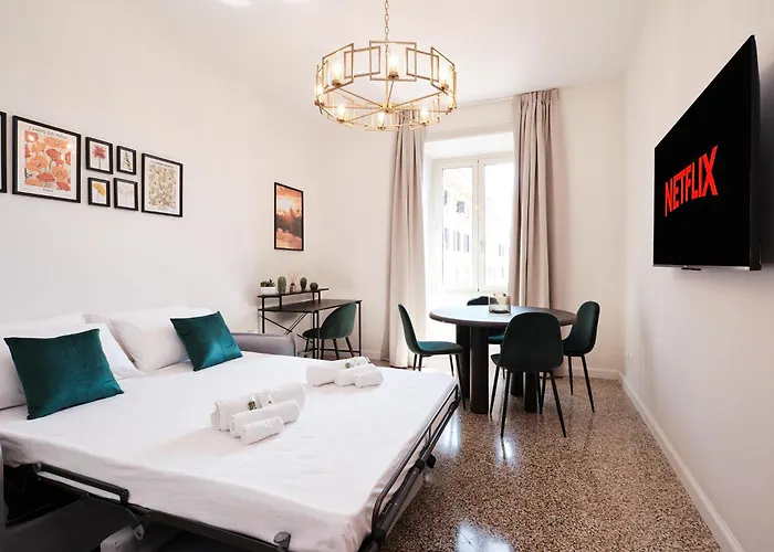 Elegant Apartment With View Of Castel Sant'Angelo Rzym, Włochy