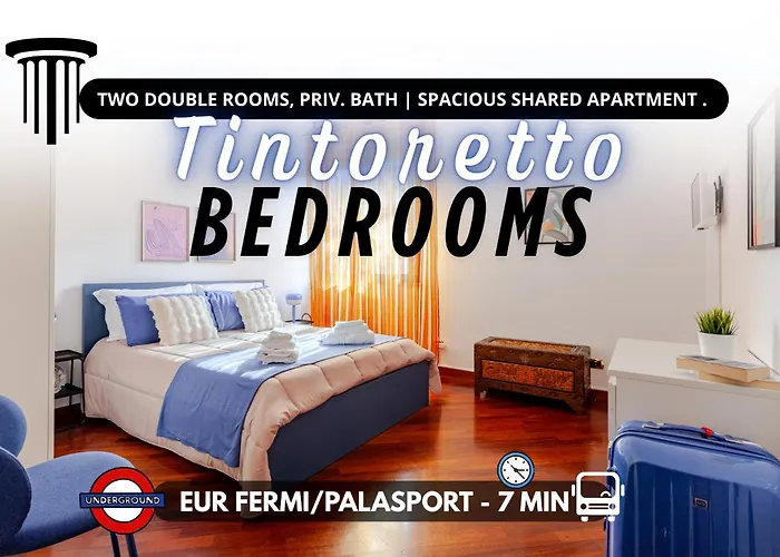 Modern & Cozy Double Rooms, Private Bath Wifi Ac Roma, Italia