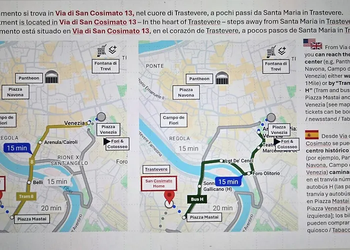 Apartamento San Cosimato Cozy Flat Roma, Italia